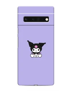 Чехол для Google Pixel 6 Pro с картинкой «Kuromi — фиолетовый минимализм»