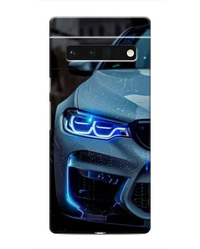 Чохол для Google Pixel 6 Pro з картинкою «Погляд BMW з синіми фарами»