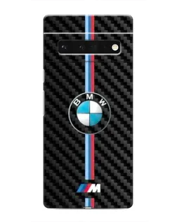 Чохол для Google Pixel 6 Pro з картинкою «Емблема BMW та карбон»