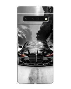 Чохол для Google Pixel 6 Pro з картинкою «BMW — акварельний дрифт»