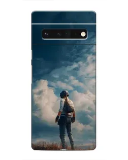 Чохол для Google Pixel 6 Pro з картинкою «Герой PUBG на скелі»