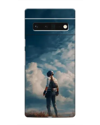 Чохол для Google Pixel 6 Pro з картинкою «Герой PUBG на скелі»