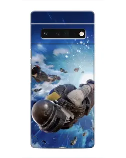 Чохол для Google Pixel 6 Pro з картинкою «Десант PUBG — стрибок»