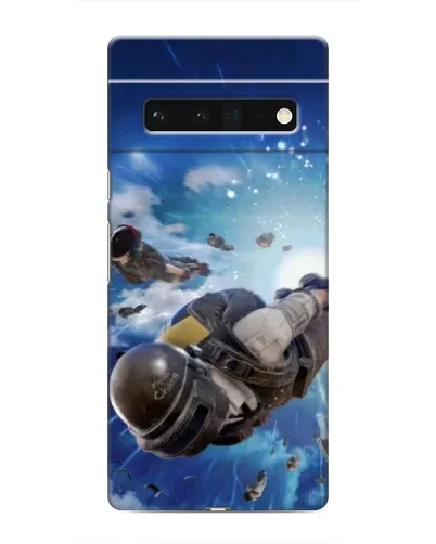 Чохол для Google Pixel 6 Pro з картинкою «Десант PUBG — стрибок»