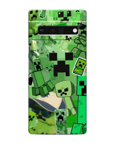 Чохол для Google Pixel 6 Pro з картинкою «Кріпери Minecraft»