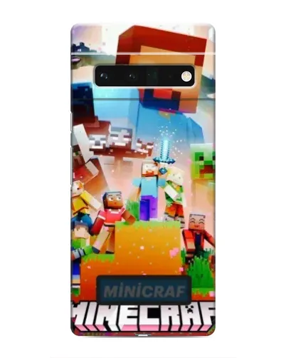 Чохол для Google Pixel 6 Pro з картинкою «Minecraft герої гри»