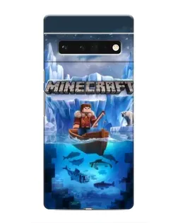 Чохол для Google Pixel 6 Pro з картинкою «Minecraft льодянийсвіт»