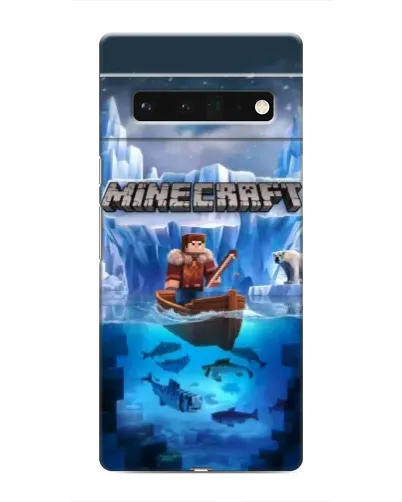 Чохол для Google Pixel 6 Pro з картинкою «Minecraft льодянийсвіт»
