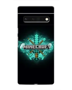 Чохол для Google Pixel 6 Pro з картинкою «Minecraft Diamond лого»