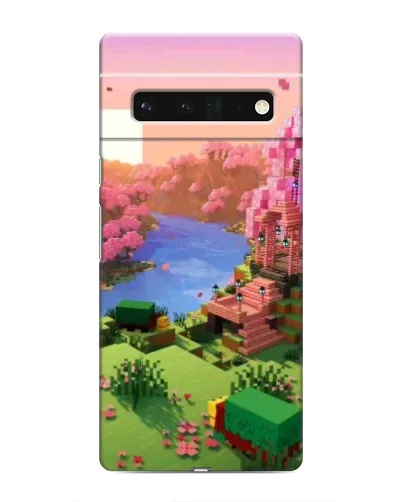 Чохол для Google Pixel 6 Pro з картинкою «Рожеве дерево Minecraft»