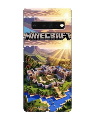 Чохол для Google Pixel 6 Pro з картинкою «Minecraft панорама»