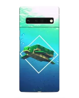 Чохол для Google Pixel 6 Pro з картинкою «Черепаха Minecraft»