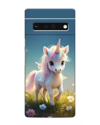 Чехол для Google Pixel 6 Pro с картинкой «Единорог на поляне»