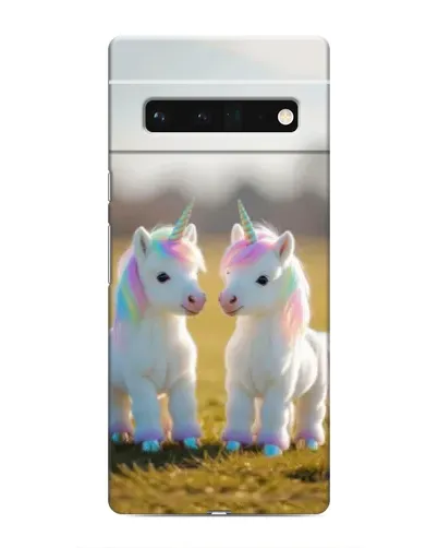 Чехол для Google Pixel 6 Pro с картинкой «Пара единорогов»