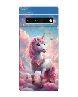 Чехол для Google Pixel 6 Pro с картинкой «Единорог среди облаков»