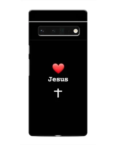 Чехол для Google Pixel 6 Pro с картинкой «Сердце - Jesus»