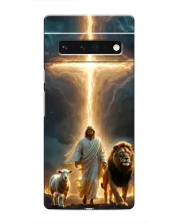Чехол для Google Pixel 6 Pro с картинкой «Лев Иуды и Свет»