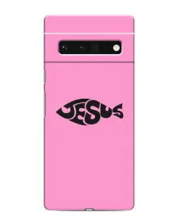 Чехол для Google Pixel 6 Pro с картинкой «Розовый символ  Jesus»