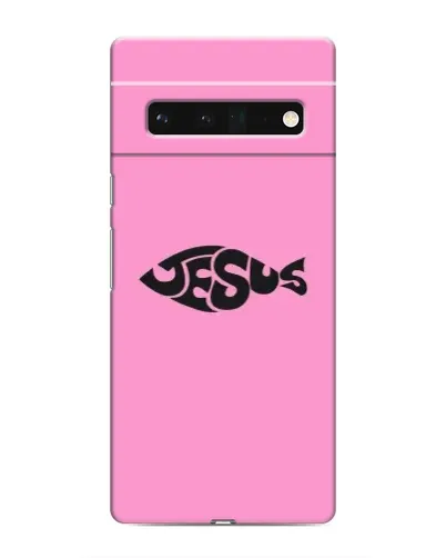 Чехол для Google Pixel 6 Pro с картинкой «Розовый символ  Jesus»