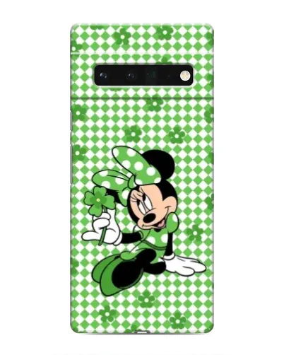 Чехол для Google Pixel 6 Pro с картинкой «Mickey в клетку»