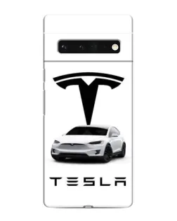 Чохол для Google Pixel 6 Pro з картинкою «Tesla White Style»