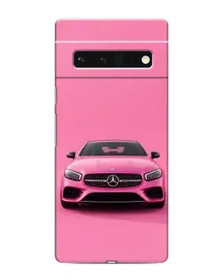 Чехол для Google Pixel 6 Pro с картинкой «Розовый Mercedes AMG»