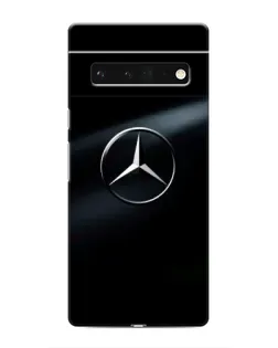 Чехол для Google Pixel 6 Pro с картинкой «Mercedes на металле»