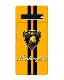 Чохол для Google Pixel 6 Pro з картинкою «Lamborghini Stripe жовтий»