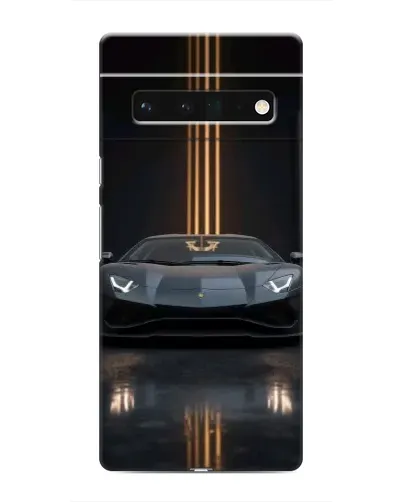 Чохол для Google Pixel 6 Pro з картинкою «Lamborghini золоті лінії»