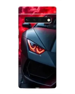 Чохол для Google Pixel 6 Pro з картинкою «Lamborghini червоне сяйво»