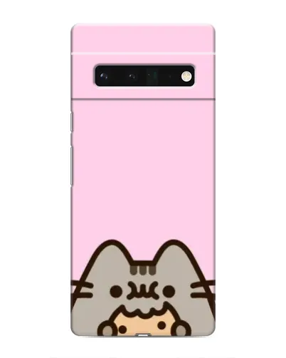 Чехол для Google Pixel 6 Pro с картинкой «Pusheen и печенье»