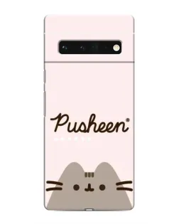 Чехол для Google Pixel 6 Pro с картинкой «Pusheen логотип»