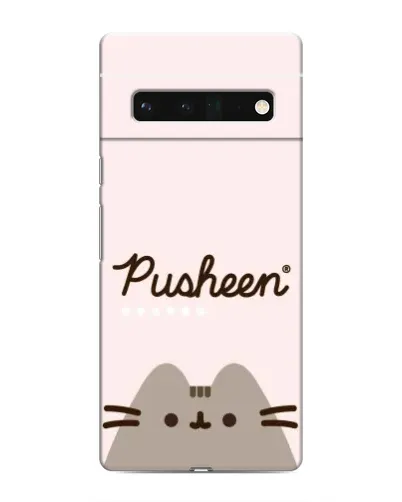 Чехол для Google Pixel 6 Pro с картинкой «Pusheen логотип»