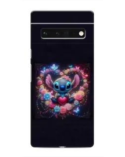Чехол для Google Pixel 6 Pro с картинкой «Stitch в цветах»