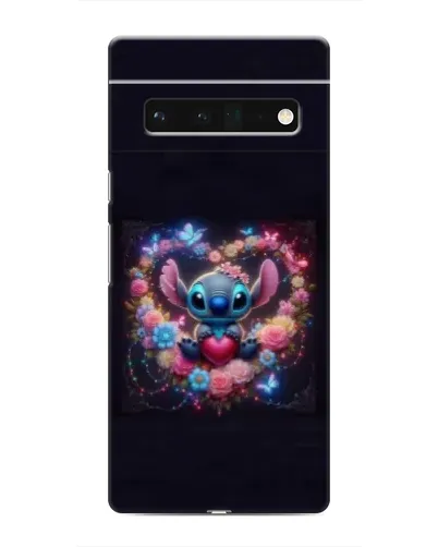 Чехол для Google Pixel 6 Pro с картинкой «Stitch в цветах»
