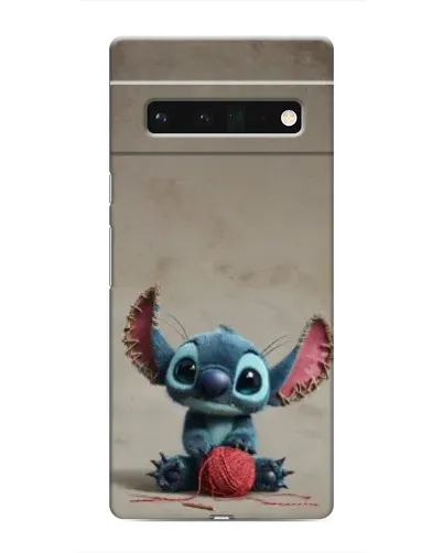 Чехол для Google Pixel 6 Pro с картинкой «Стич на коричневом фоне»