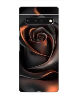 Чехол для Google Pixel 6 Pro с картинкой «Шелковая черная роза»