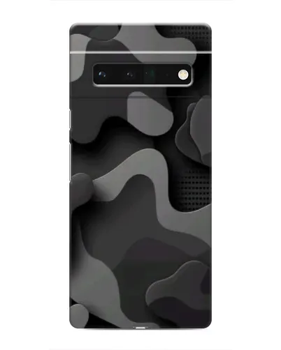 Чехол для Google Pixel 6 Pro с картинкой «Темный абстрактный камуфляж»