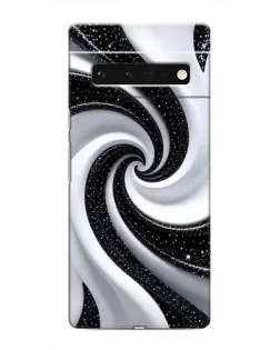 Чехол для Google Pixel 6 Pro с картинкой «Черно-белая спираль»