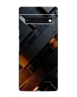 Чехол для Google Pixel 6 Pro с картинкой «Черные геометрические блоки»