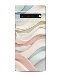 Чехол для Google Pixel 6 Pro с картинкой «Пастельные нежные волны»