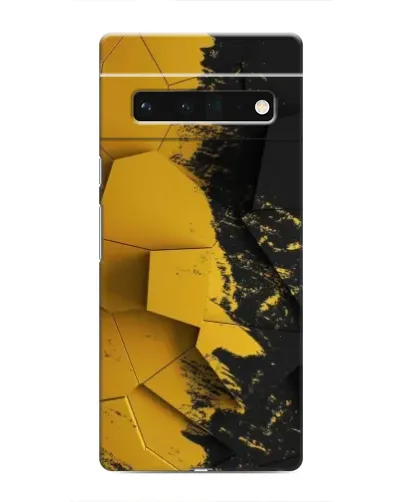 Чехол для Google Pixel 6 Pro с картинкой «Золотые осколки геометрии»