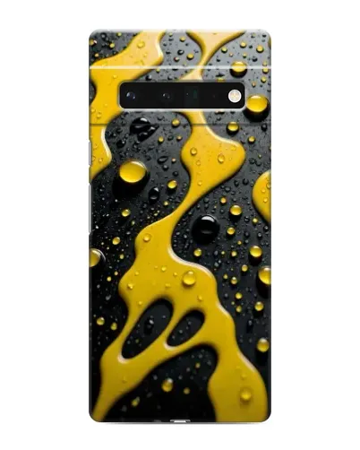 Чехол для Google Pixel 6 Pro с картинкой «Жидкое желтое золото»