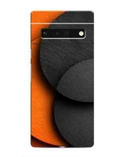 Чехол для Google Pixel 6 Pro с картинкой «Геометрия оранжевых кругов»