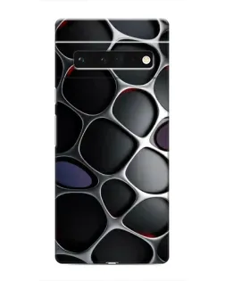 Чехол для Google Pixel 6 Pro с картинкой «Объемная темная решетка»
