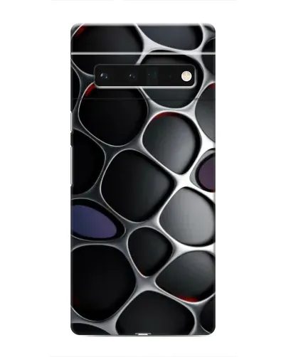 Чехол для Google Pixel 6 Pro с картинкой «Объемная темная решетка»