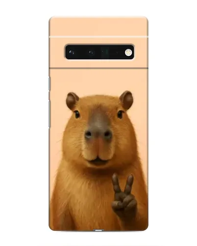 Чехол для Google Pixel 6 Pro с картинкой «Капибара виктория»