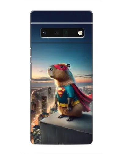 Чехол для Google Pixel 6 Pro с картинкой «Капи-мен супергерой»