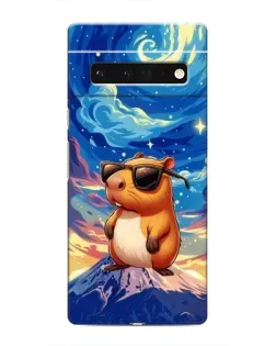 Чехол для Google Pixel 6 Pro с картинкой «Капибара Ван Гога»