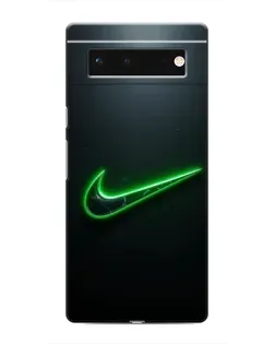 Чохол для Google Pixel 6 з картинкою «Неоновий контур Nike»